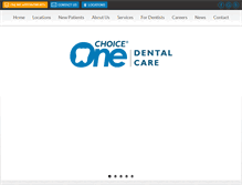 Tablet Screenshot of choiceonedentalcare.com